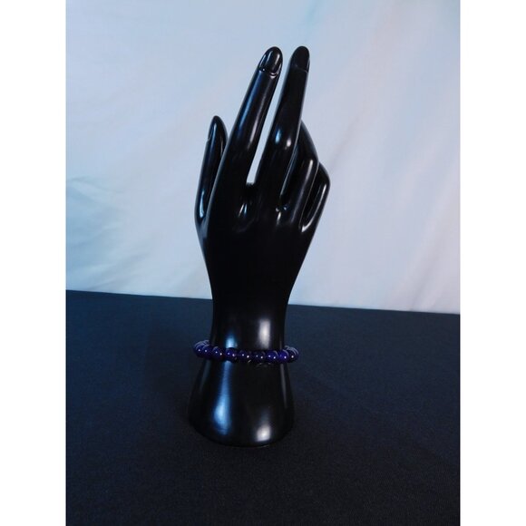 Amethyst Beaded Bracelet Healing Energy Gemstone Calming Stress Relief Jewelry G - Picture 8 of 12